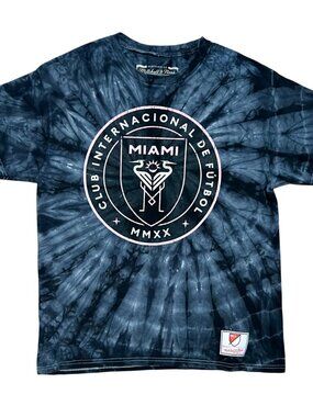 Miami International Futbol Club MLS Mitchell & Ness Tie Die T-Shirt, Men's Large